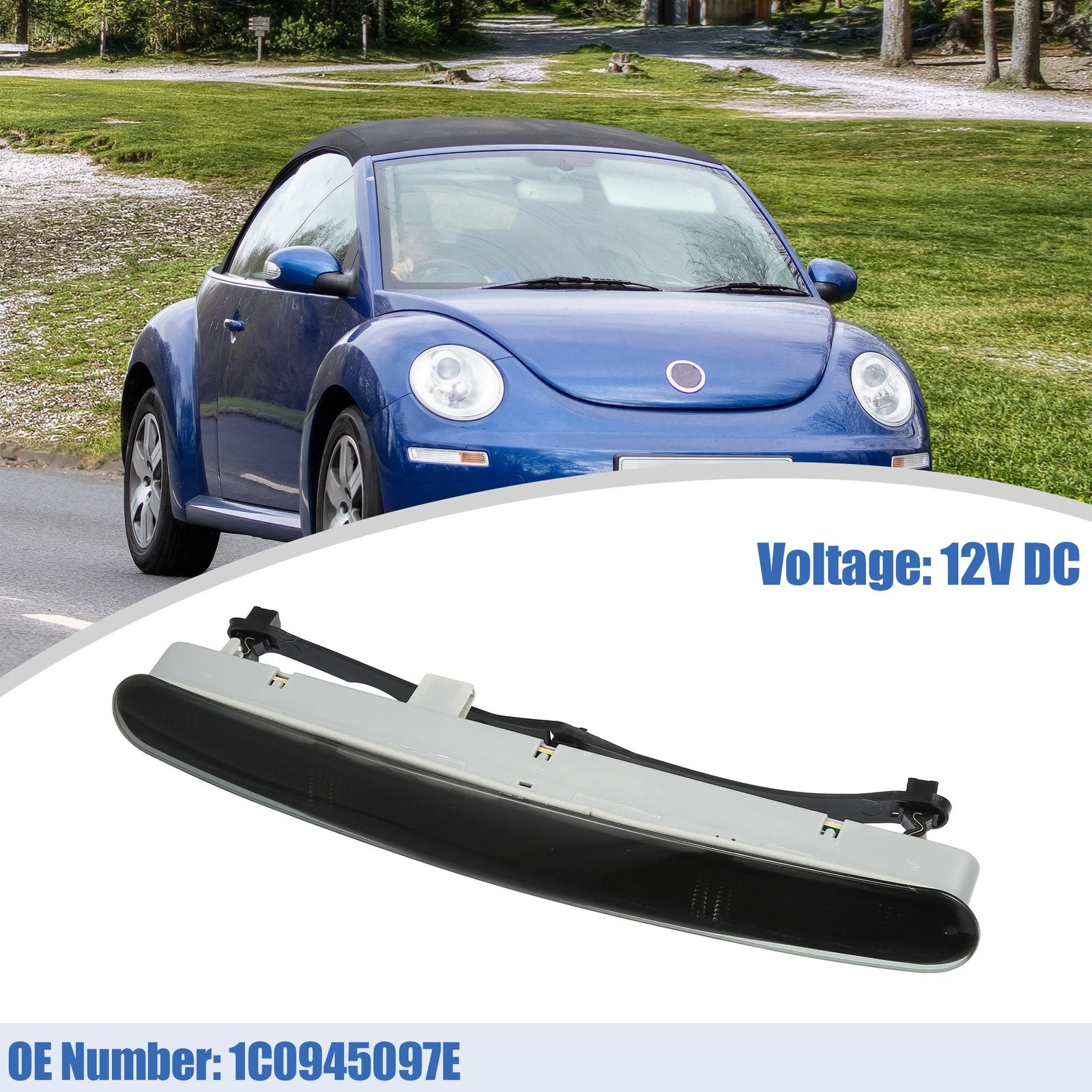 High Level Third Rear Brake Stop Light for Volkswagen Beetle (1998–2010)