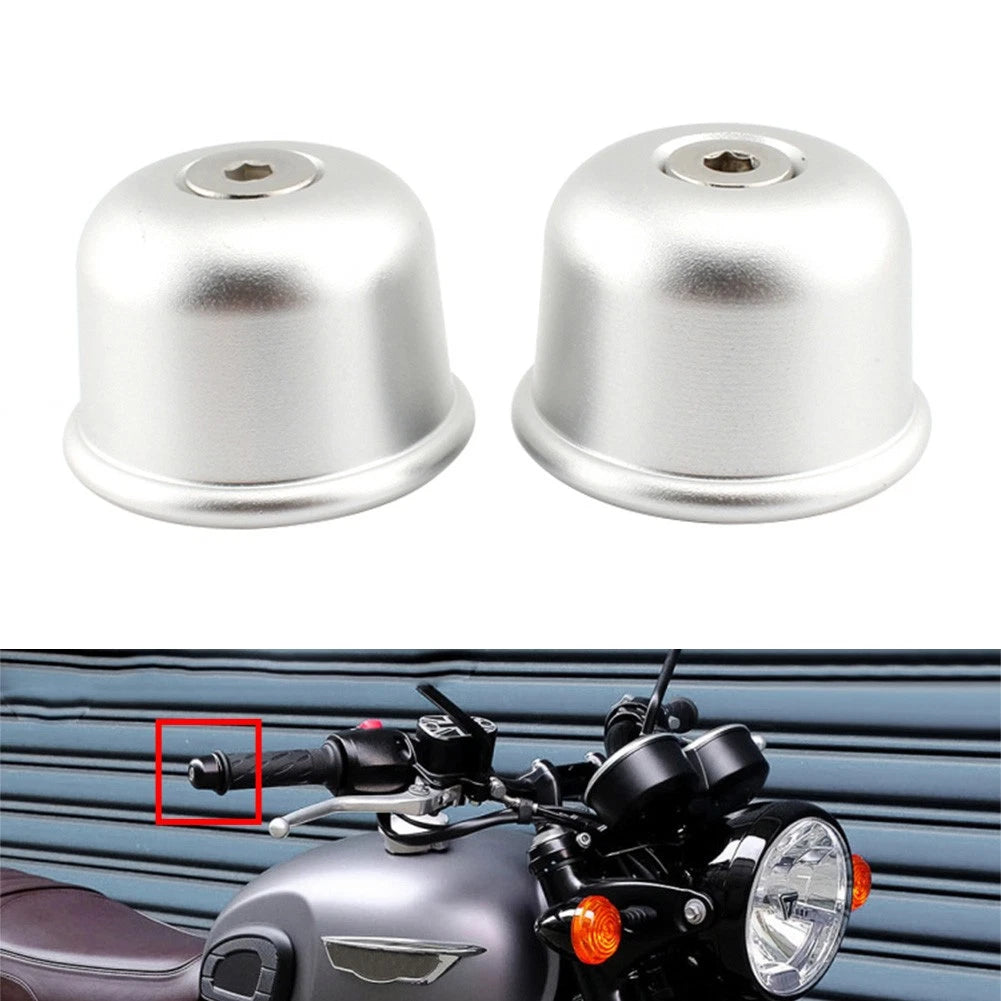 Handlebar Grips Handle Bar Cap End Plug For Street Twin Cup Speed T100 T120 New
