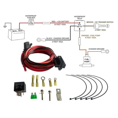 Electric Fuel Pump Relay Kit for Heavy Duty Applications