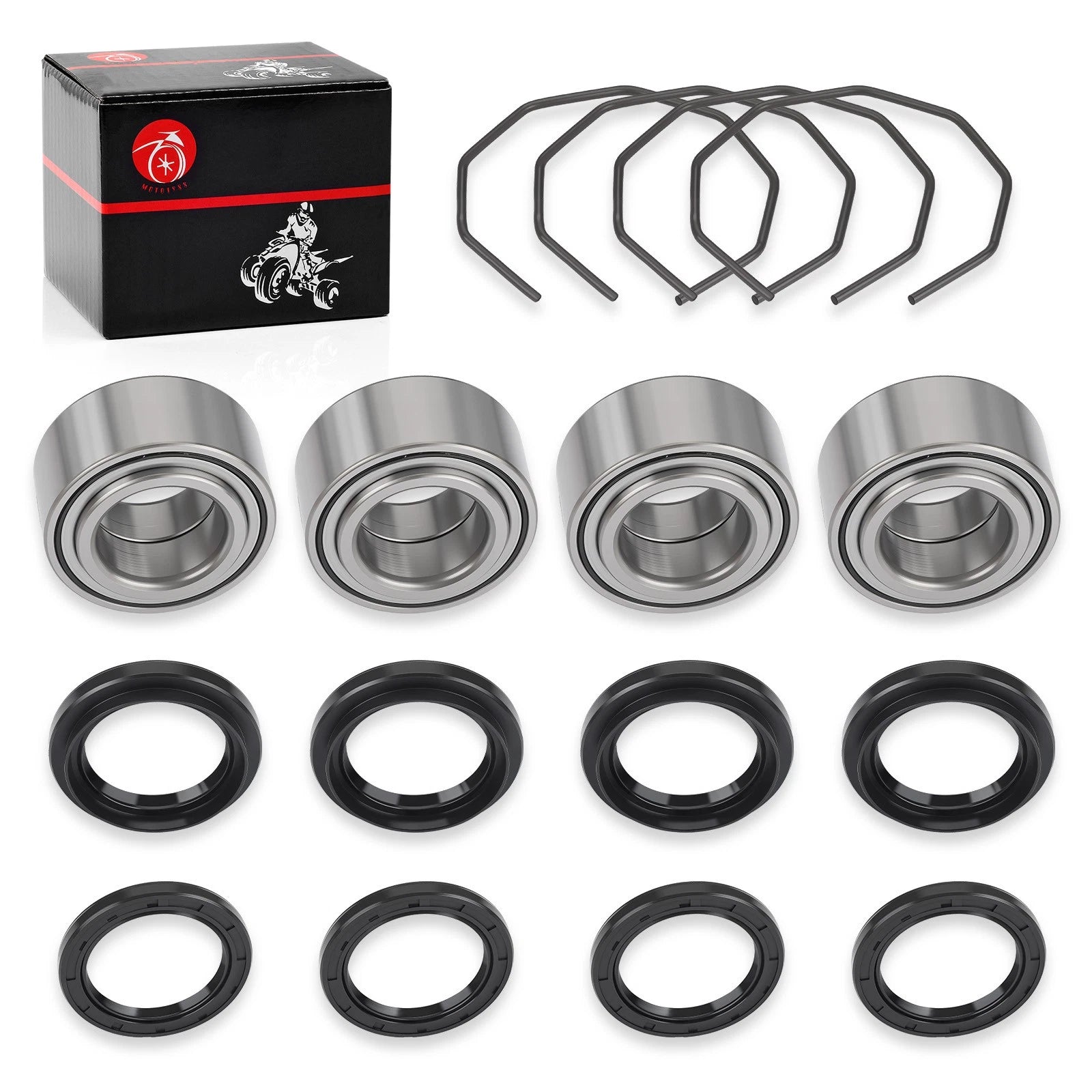 Front Wheel Bearing Seals Kit 0402-275 for Arctic Cat ATV 375 400 500 650 (2000–2023)