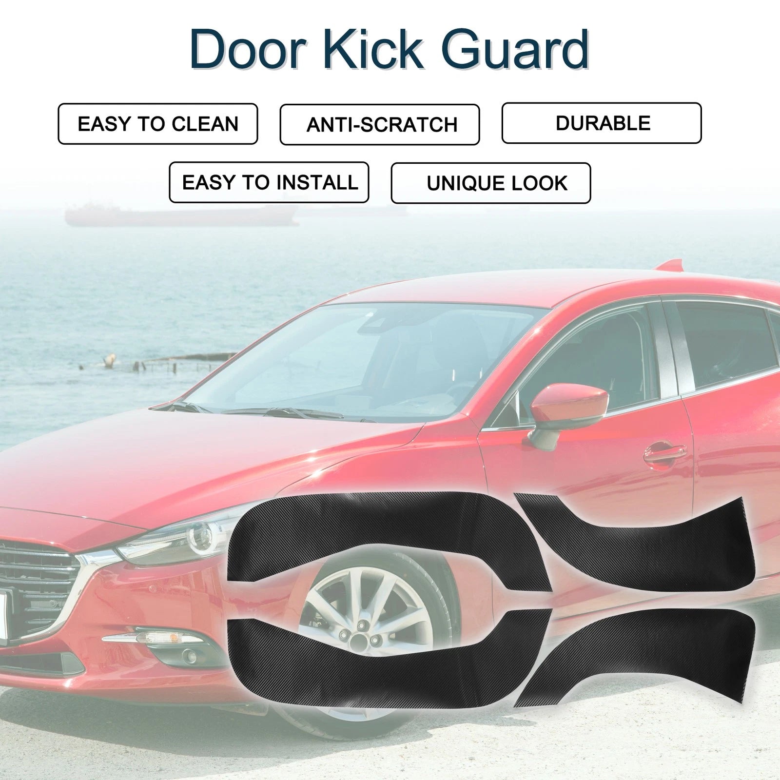 Door Kick Guard Set for Mazda 3 Axela 2020–2021 Front Rear Side