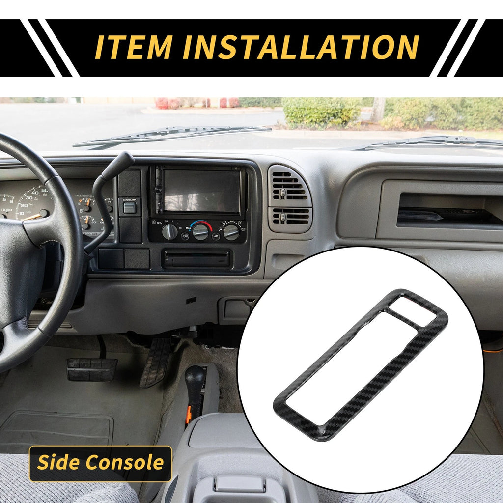 Carbon Fiber Headlight Switch Button Panel Cover for Ford Maverick (2022–2024)