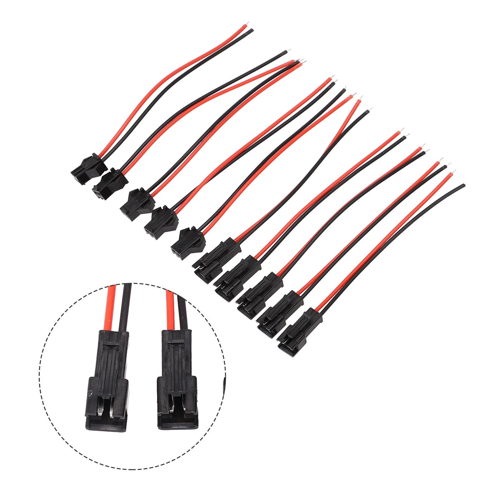 10X SM 2P Connector Cables for Wire Adapter