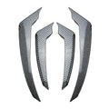 ABS Carbon Look Front Bumper Side Air Vent Fin Trim for Alfa Romeo Stelvio (2017–2025)