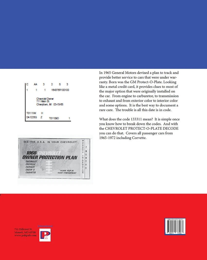 Protect O Plate Decoder for Chevelle El Camino (1965–1972)