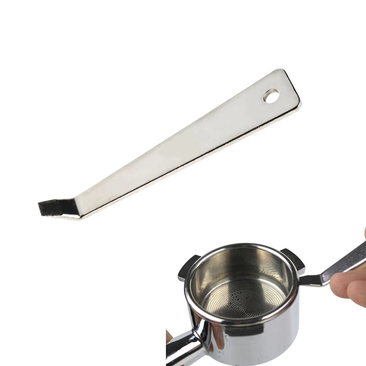 Portable Stainless Steel Coffee Filter Basket Remover Tool