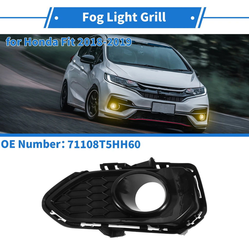 Front Left Fog Light Grill Replacement for Honda Fit (2018–2019)