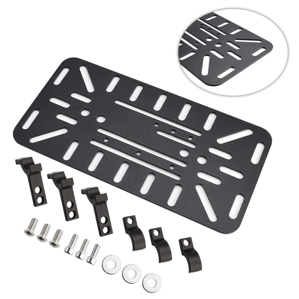 Set of 2 Dual-Sided Mounting Saddlebag Bracket Racks for Motorcycle