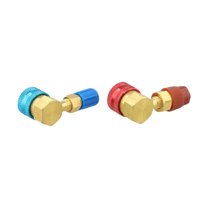 90 Degree Side Quick Coupler Adapter Kit for R1234YF to R134A Systems