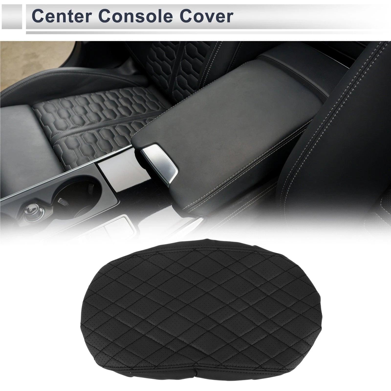 Car Center Console Cover Replacement for BMW X3 (2018–2024) Black 1 Piece