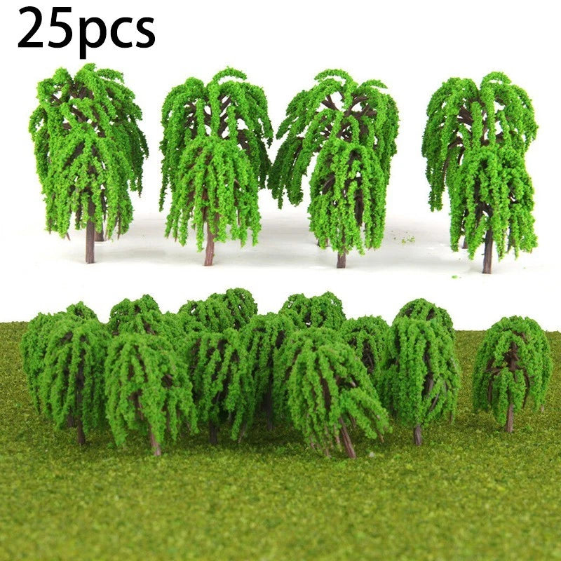 25pcs Model Tree for Kitchen Decoration Landscape
