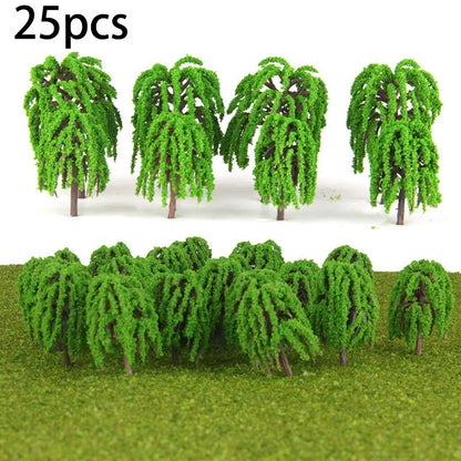 25pcs Model Tree for Kitchen Decoration Landscape