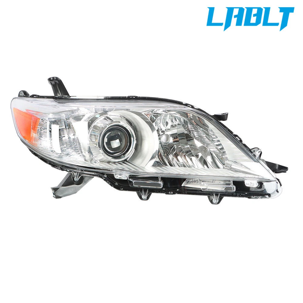Right Side Headlight Assembly Halogen for Toyota Sienna (2011–2020)