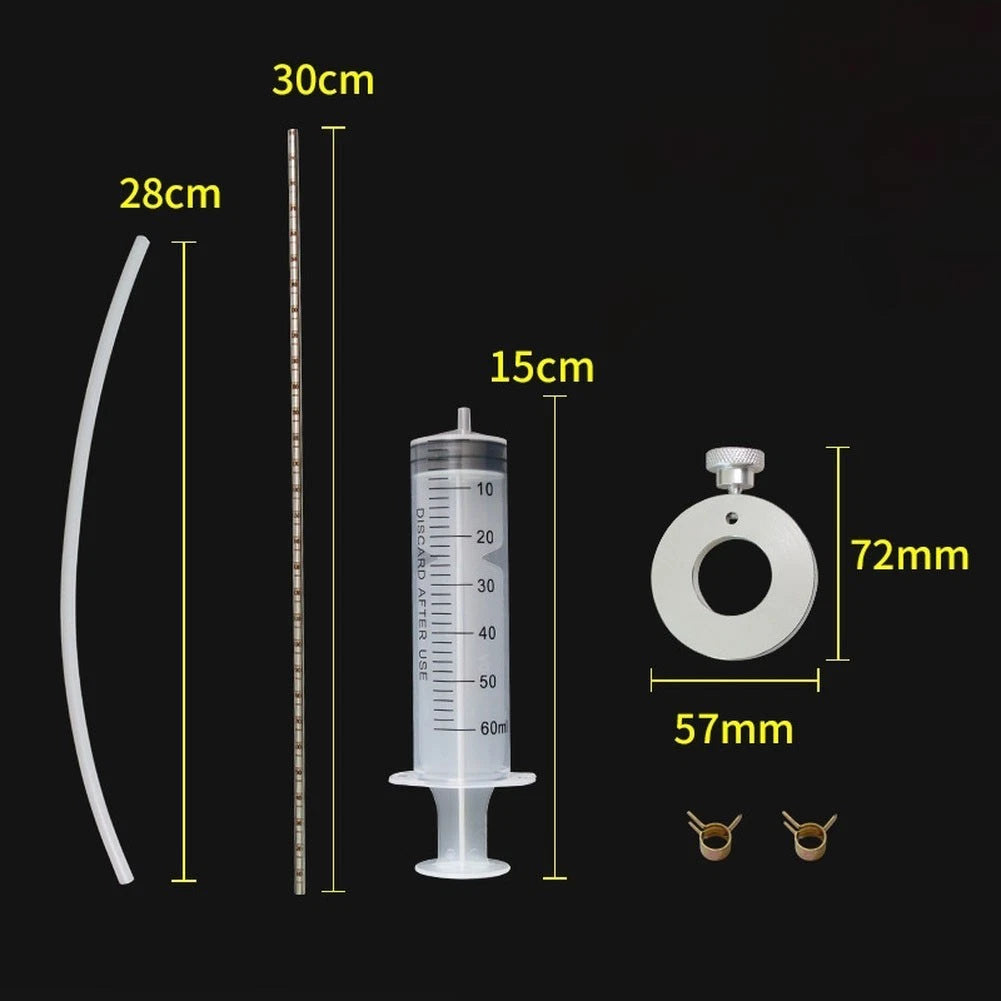 Fork Oil Maintenance Tool for Motorcycle (60ml Dispenser, 30cm Ruler)