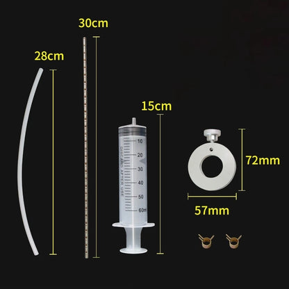 Fork Oil Maintenance Tool for Motorcycle (60ml Dispenser, 30cm Ruler)