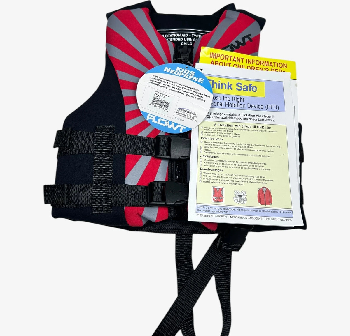 Type III Ski Vest Flotation Aid for Child (30-50 lbs) - FLOWT 40219-CLD