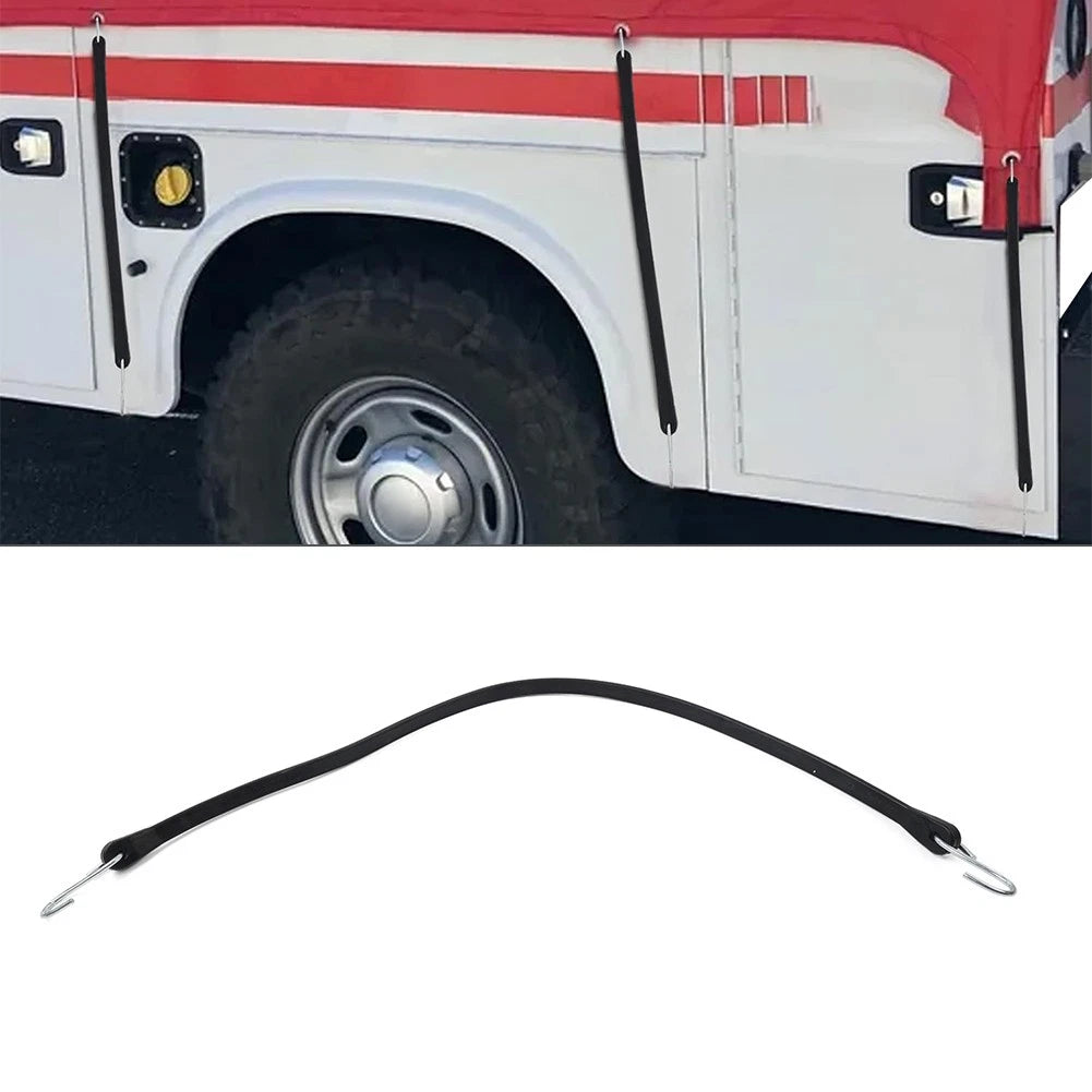 Set of 4 31" Heavy Duty Rubber Tarp Straps Tie Down Bungee Cords with Hooks
