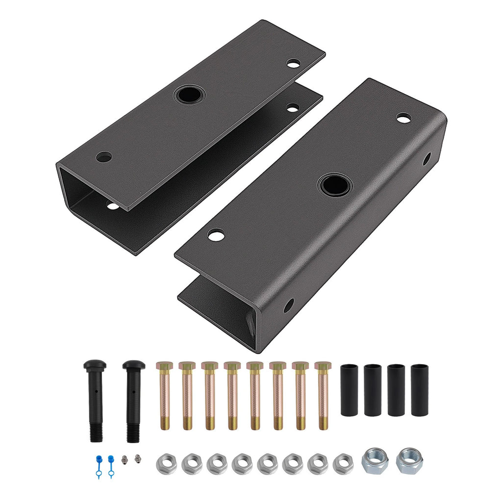 Complete Equalizer Kit for Tandem Axle Trailer (12" Length, 2" Slipper Springs)