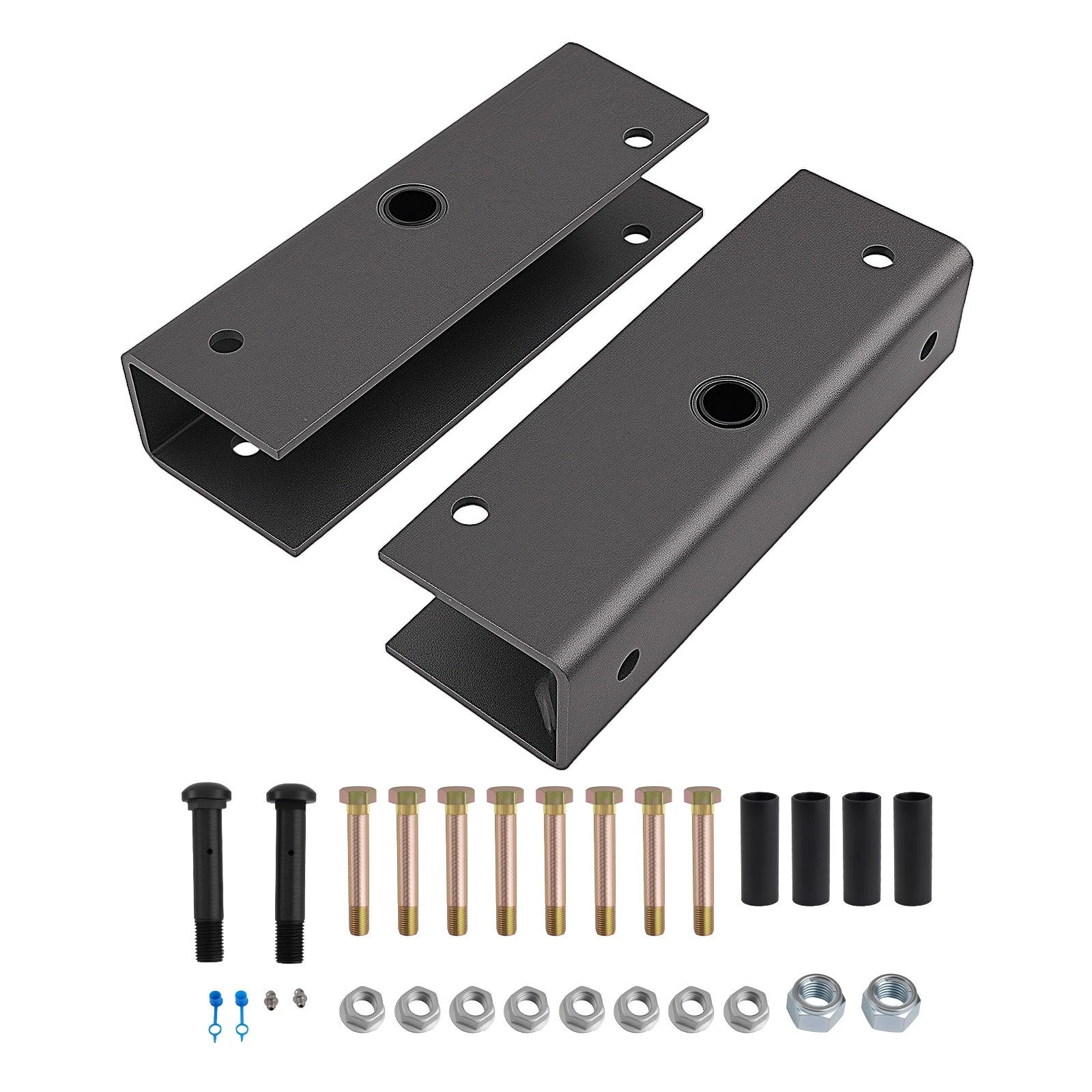 Complete Equalizer Kit for Tandem Axle Trailer (12" Length, 2" Slipper Springs)