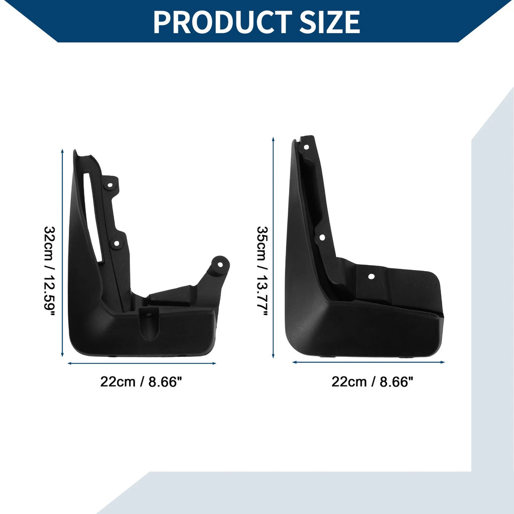 Mud Flaps Splash Guards 1 Set Replacement Mud Guards for BMW 6 Series GT (2018–2023)