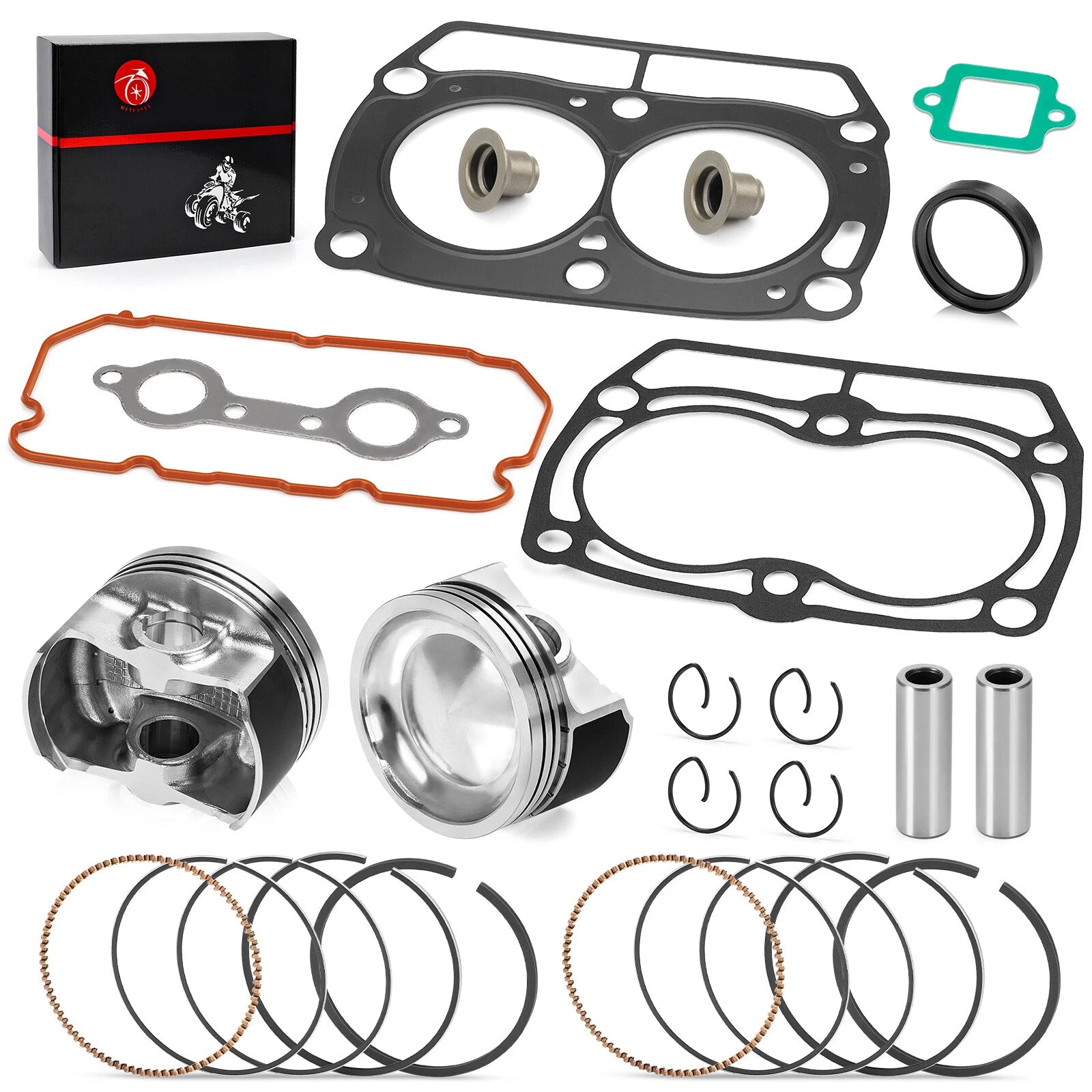 Top End Rebuild Kit Piston w/ Rings for Polaris RZR 4 S 800 Ranger 800 (2011–2017)