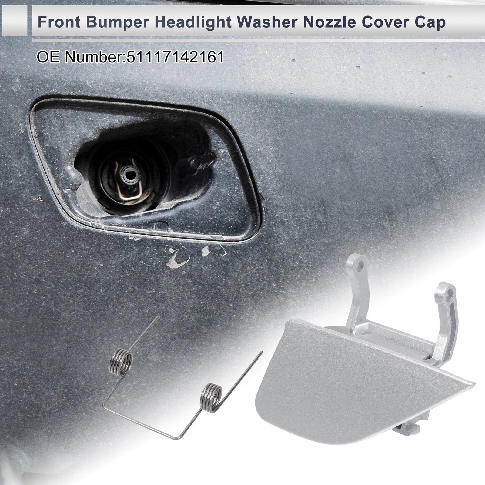 Headlight Washer Nozzle Cover Cap Front Left for BMW 750i (2009–2015)