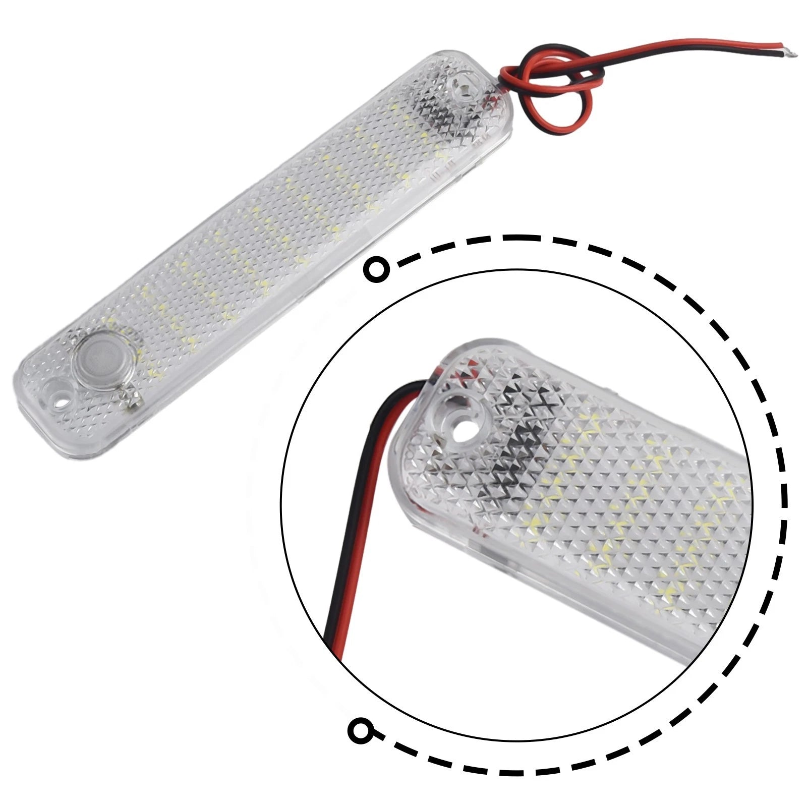 12-85V 36LED High Brightness Trunk Light Car Cab Reading Lamp RV Van