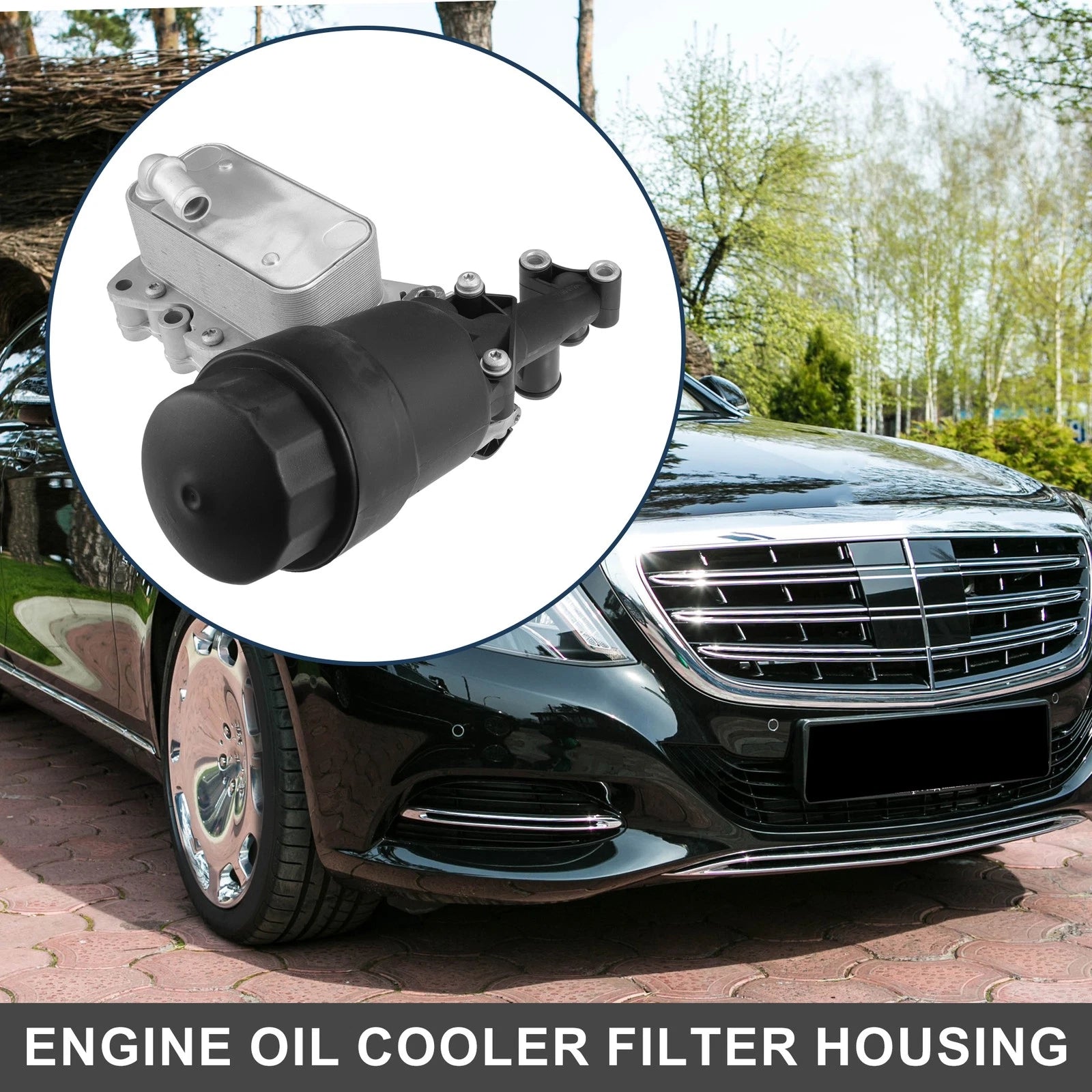 Engine Oil Cooler Filter Housing Replacement with Seals for Mercedes-Benz E250 (2014–2019)