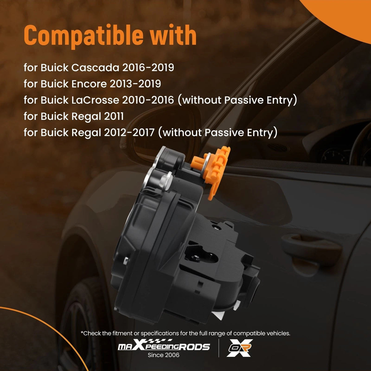 Door Lock Actuator Front Left for Buick LaCrosse Regal (2010–2017) 13503801