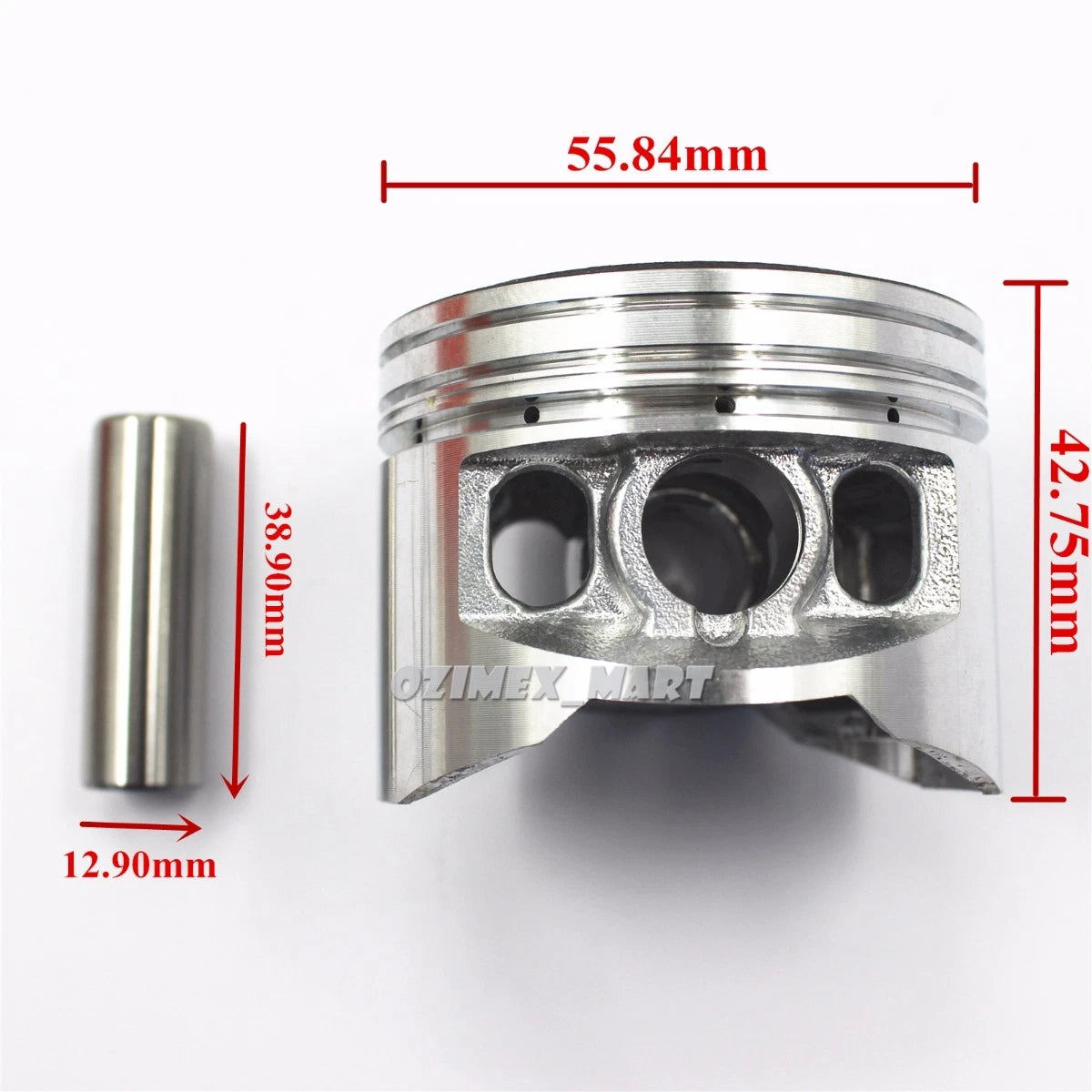 Piston Rings Kit + Gaskets for YX 140cc Engine (PIT PRO TRAIL DIRT BIKE)