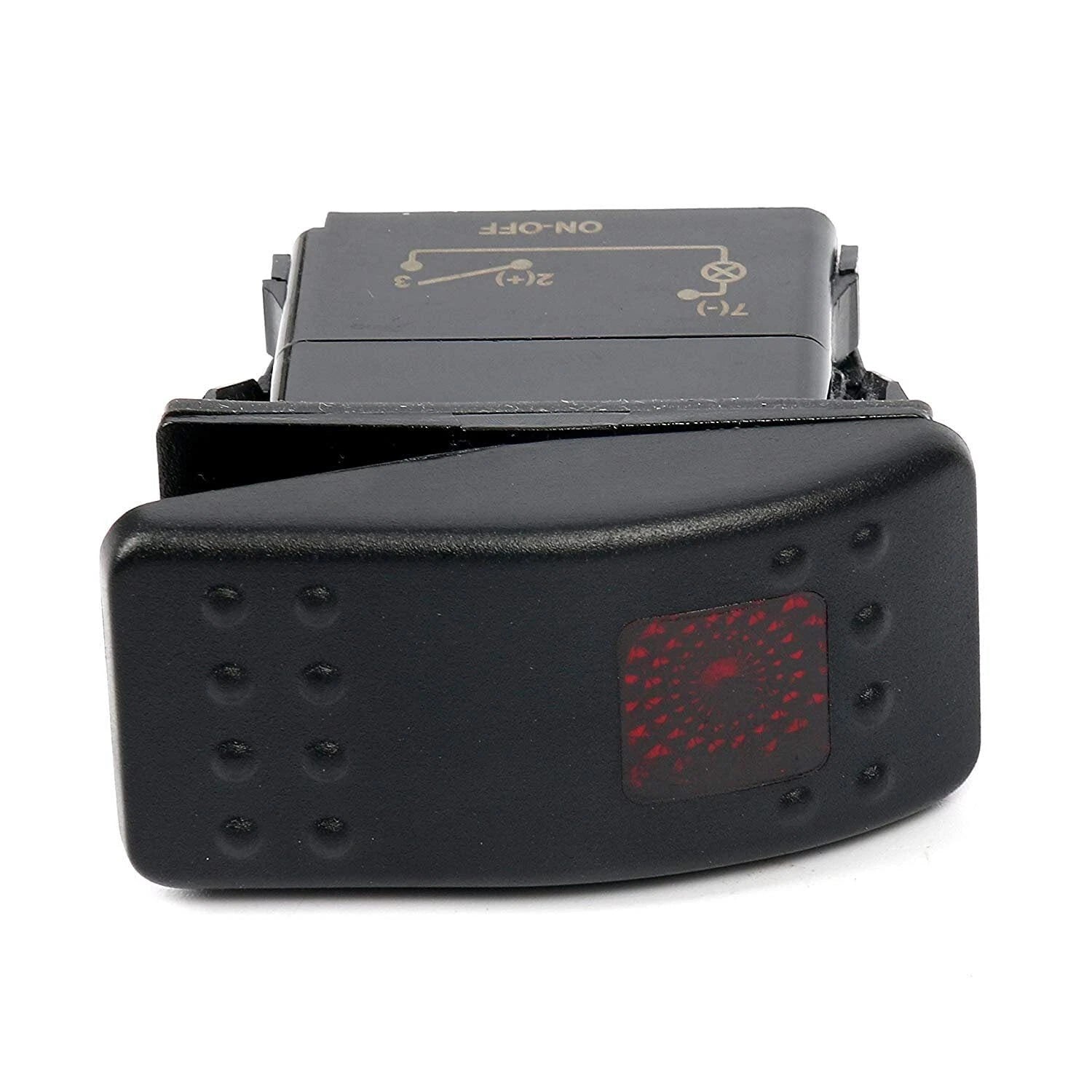 2X 12V 20A LED On/Off Rocker Switch for Marine Boats (SPST 3P)