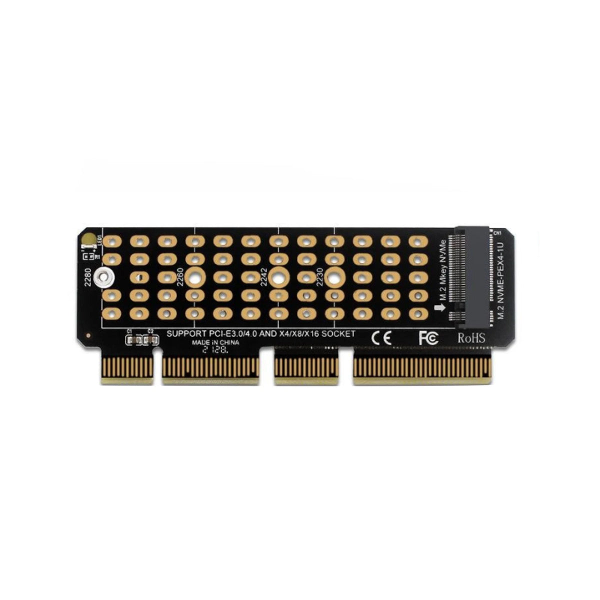 M.2 NVMe SSD to PCI-E Adapter Card PH41-U1 (Full Speed 2280)