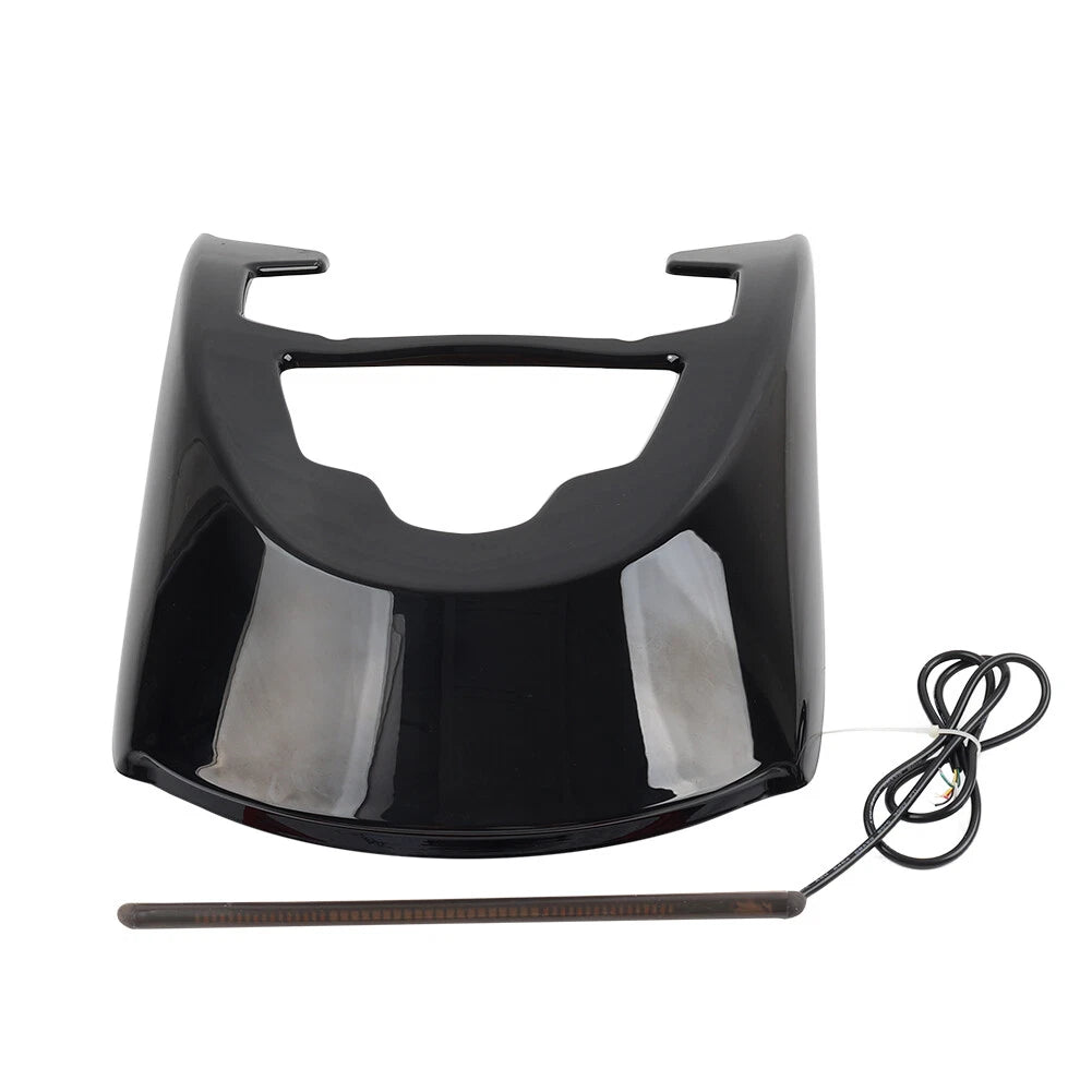 Vivid Black Rear Mudguard w/Light For Harley VRSCDX VRSCAW VRSCA 2002-2017
