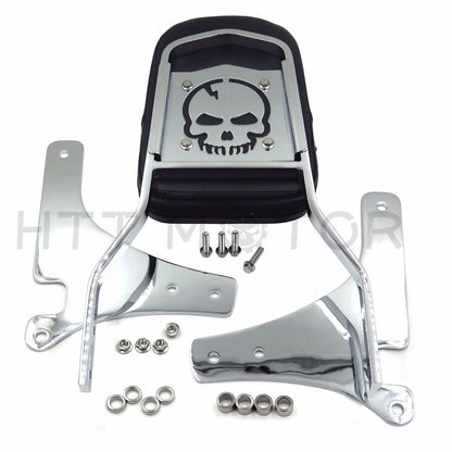 Backrest Sissy Bar w/ Pad for Kawasaki Vulcan 800 Classic VN800 (1996–2005) Chrome