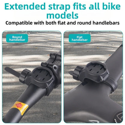 Cycling Computer Stand with Light Mount Easy to Attach for Various Bike Models