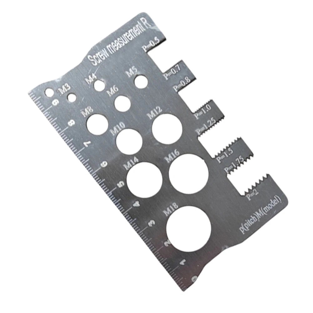 Thread Gauge Set for Easy Reading (High Contrast Etched Scales)