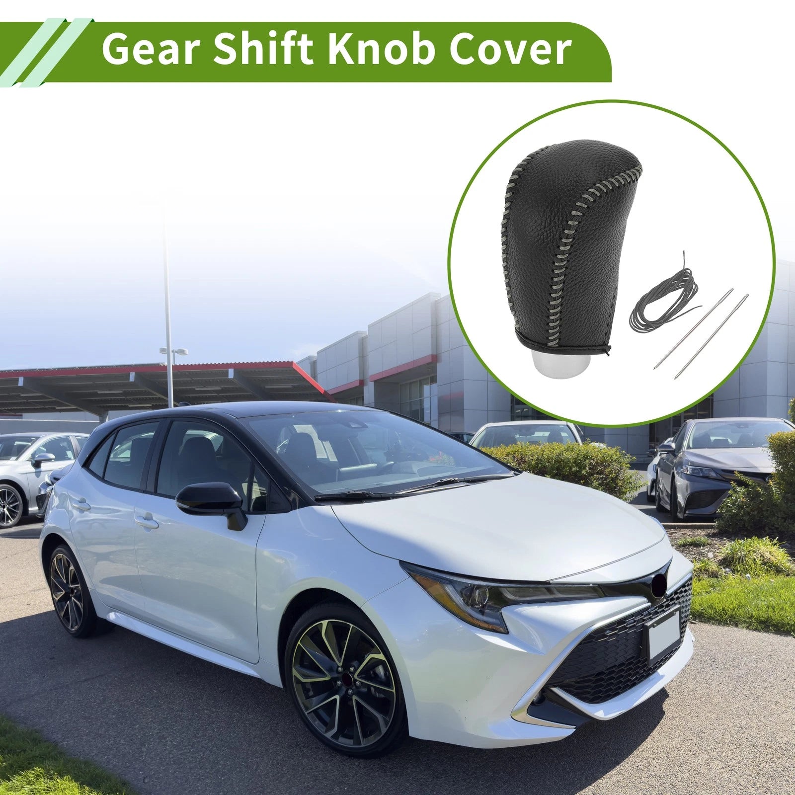 Gear Shift Knob Cover Pebbled Finish for Toyota Corolla (2009–2013)