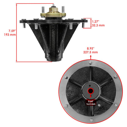 Deck Spindle Replacement for Toro Z Master Z580 Z590 ZS (2014–2019)