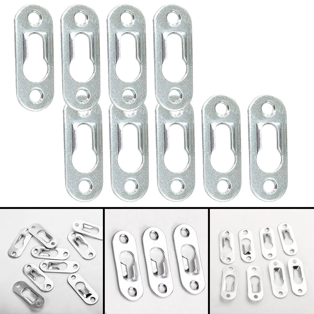 Metal Mirror Hook Snap Hanger Bracket for Flat Frames