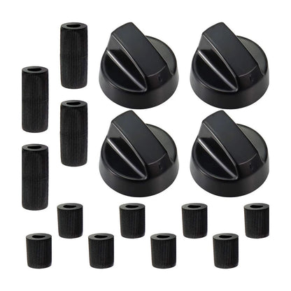 Set of 4 Simmerstat Knobs with D Shaft Inserts 6-8mm Replacement