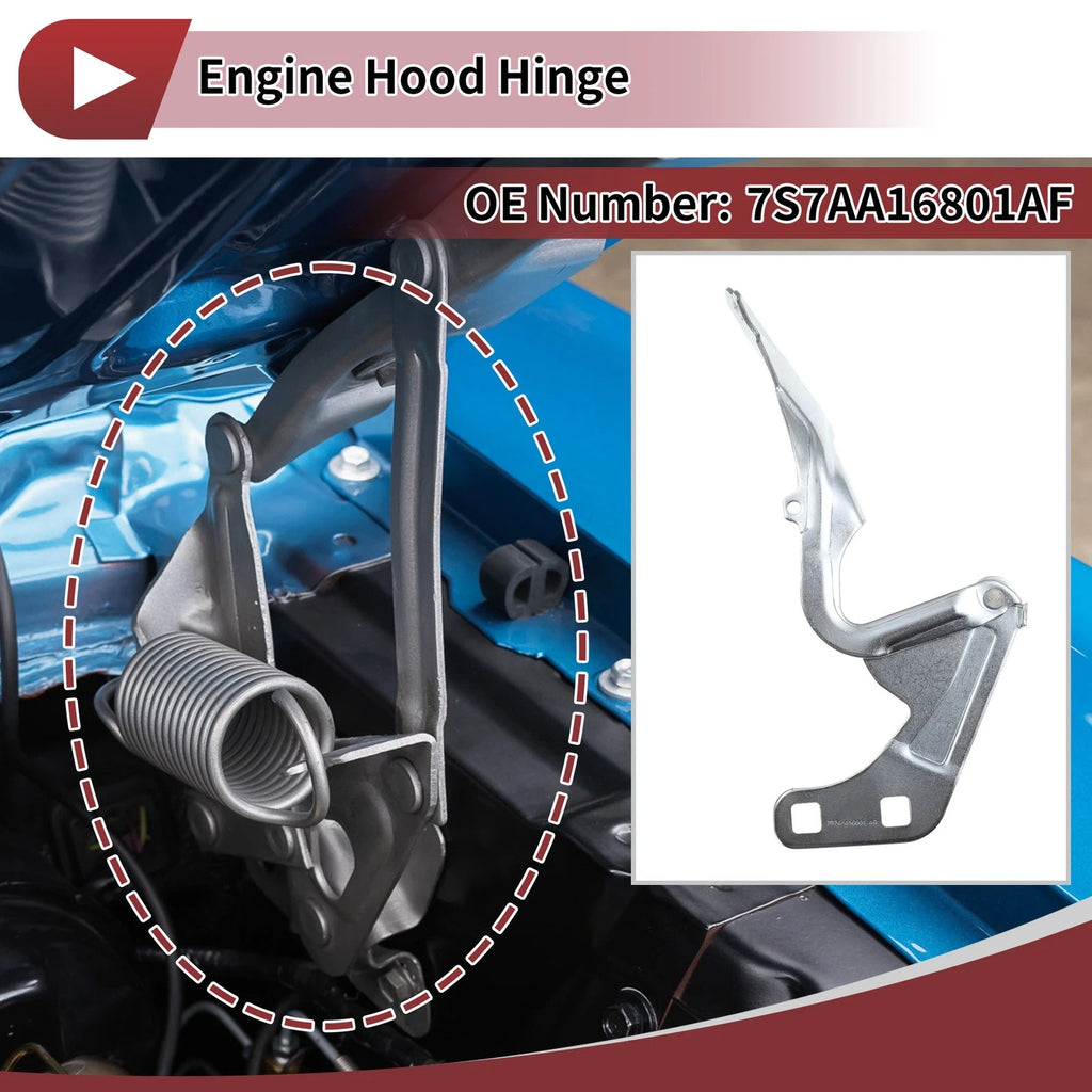 Hood Hinge for Ford Mondeo (2007–2013) Left Side 1 pcs