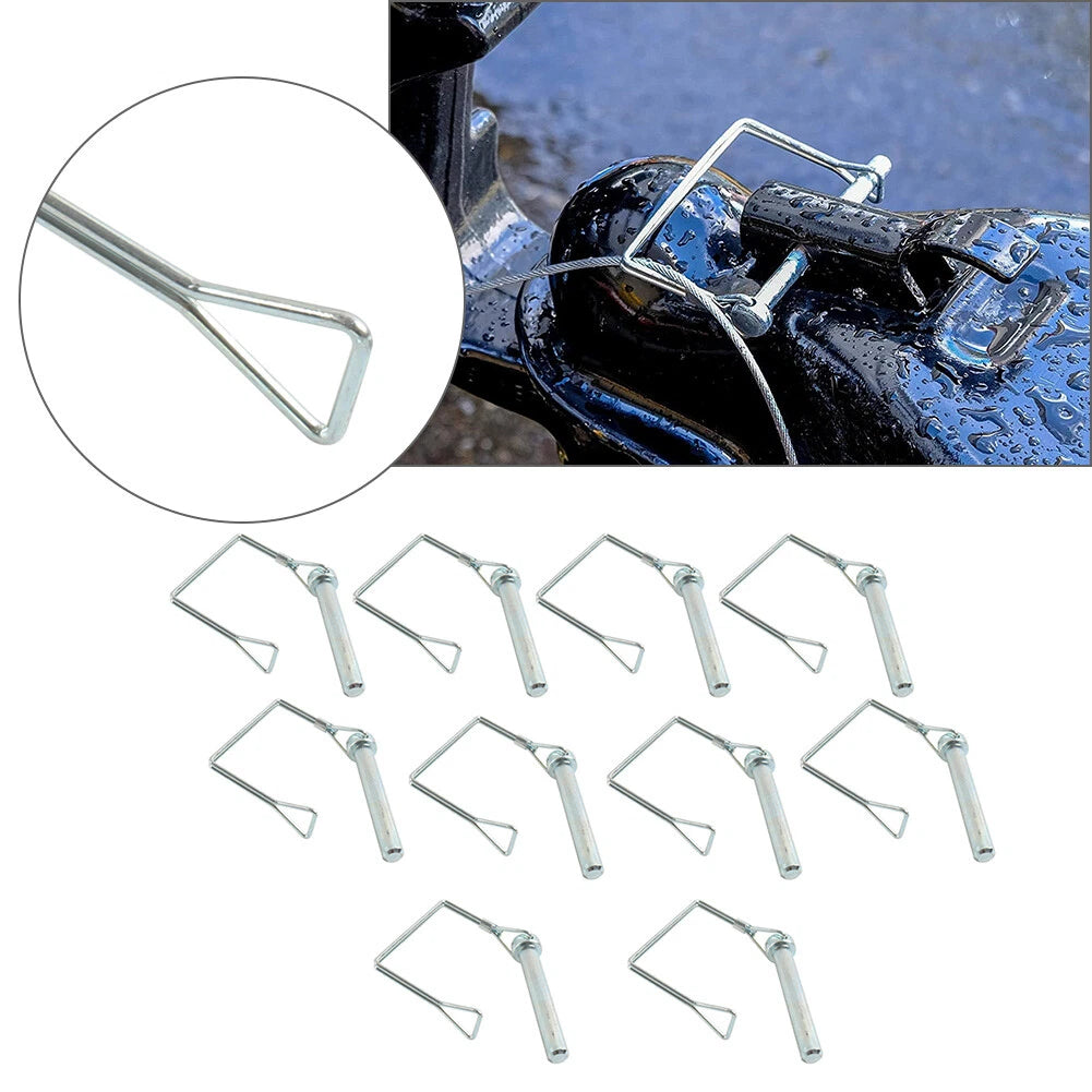 10pcs Shaft Lock Pin for Trailer Tow Coupler Safety Snap Locking