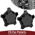 2X Matte Flash Black 5 Lug Rim Cap 1523842-744 for Polaris RZR Pro R (2022–2024)