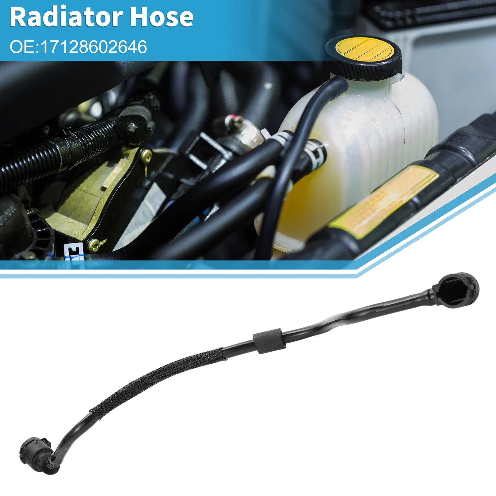 Radiator Hose Replacement for BMW 740i (2016–2019) Plastic Black