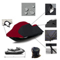 PWC Cover for Kawasaki SS-Xi Sport JetSki (1993–1999) Maroon/Black Waterproof