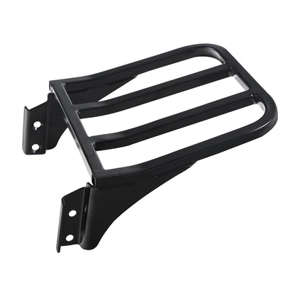 Chrome/Black Sissy Bar Luggage Rack for Harley Softail Sportster Dyna (–2023)
