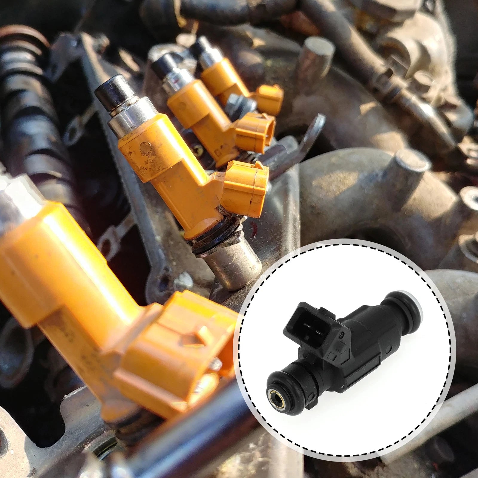 Fuel Injector Replacement for Honda Fit 1.4L (2004–2008) 1 Pc Black