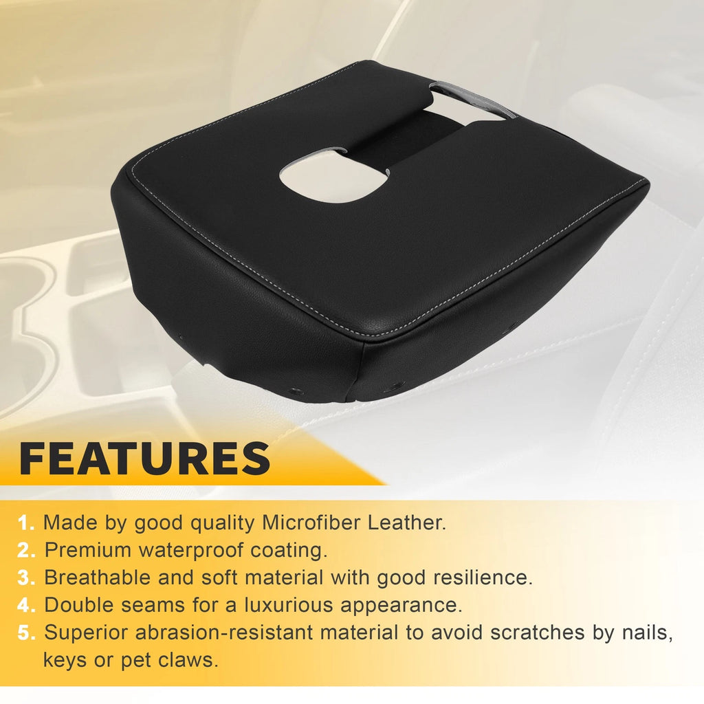 Center Console Armrest Replacement Leather Cover for Chevy Silverado (2019–2026)