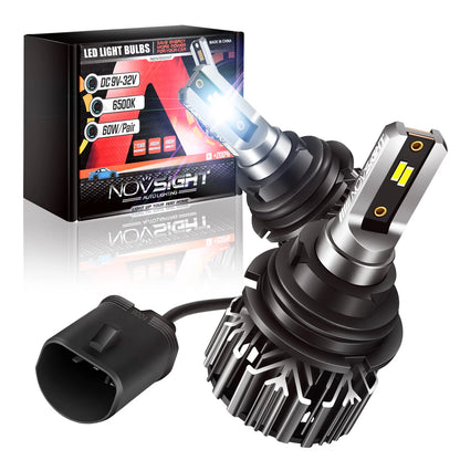 2X 9007 HB5 LED Headlight Bulbs for 6500K 20000LM
