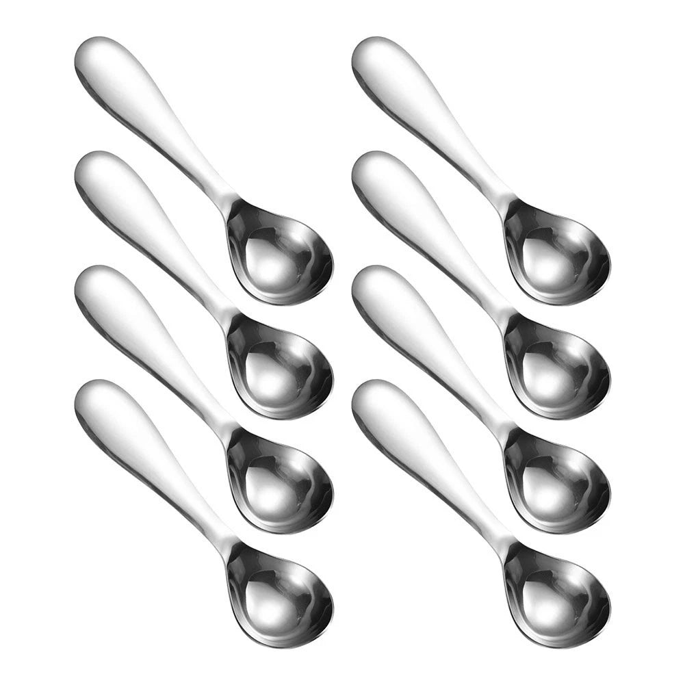 8PCS Stainless Steel Ice Cream Ball Spoon Set for Melon Sorbet Pudding